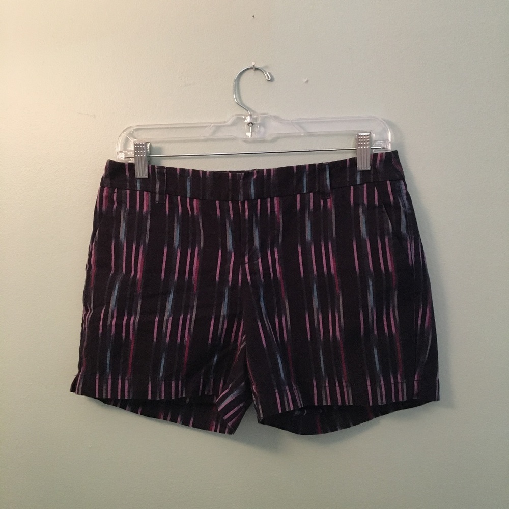 Navy Patterned Shorts